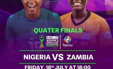 Zambia vs Nigeria Women's Football Live